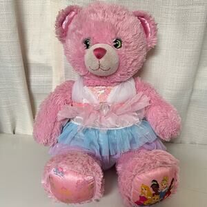 Build-A-Bear Pink Disney Princess Bear, Soft Plushie Toy